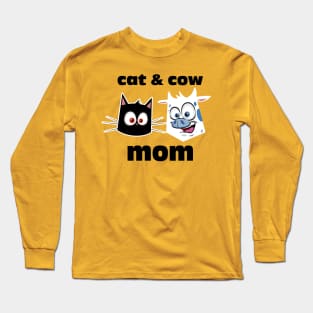 Cat & cow mom Long Sleeve T-Shirt